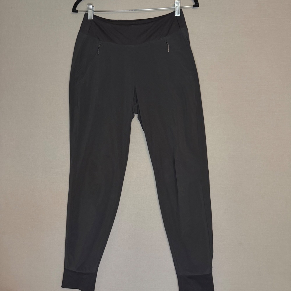 Athleta Trekkie North Joggers Womens L Dark Gray Hiking Pants Stretch Pocket